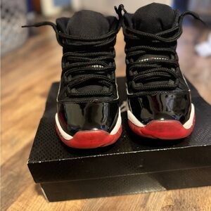 Kids Black and Red Sneakers